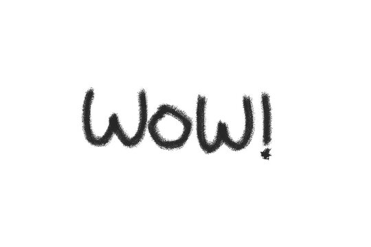 Wow text draw in brush
