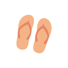 flip flops on white background