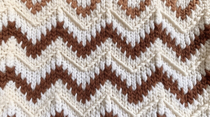 Brown gradient knitted pattern. pattern for clothing, wrapping paper, backdrop, background, gift card.