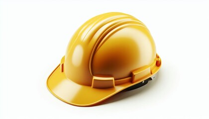 Fototapeta premium Construction safety helmet on white background