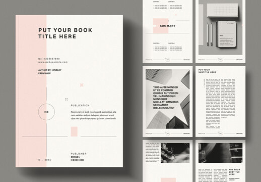 Minimal Book Layout Template Design