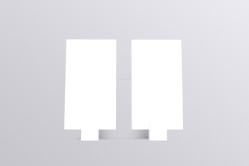 Standing Poster Mockup Blank