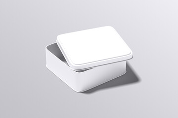 Tin Box Mockup Blank