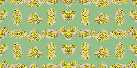 easter eggs seamless pattern