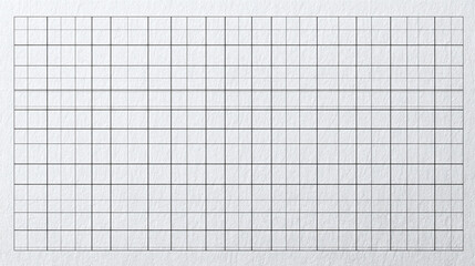 A close-up view of a simple graph paper. A grid of evenly spaced lines forms a pattern that's useful for organizing and plotting data