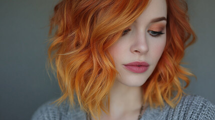 Soft coral gradient blending into sunset orange with rose gold and apricot tones creating a warm luminous background that expresses elegance warmth harmony and modern luxury
