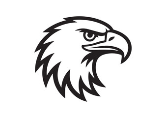 Obraz premium Eagle head Line art vector