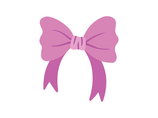 Ribbon Pink Bow Hair Tie
