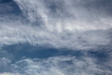Wispy Clouds in a Blue Sky