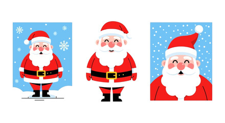 Santa Claus Illustrations Festive Christmas Designs and Holiday Character Graphics for Your Projects