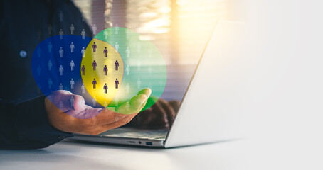 Niche marketing and personalization concept. Marketing segmentation strategy and consumer analysis....