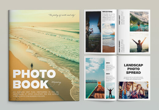 Modern Travel Portfolio Photo Book Magazine Template