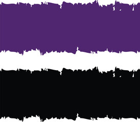 Grunge brush strokes set, abstract paint collection, ink texture group, black flat and line style brush marks, rough paint splatter, dry brush smudge and smear vector illustration design.