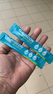 Fast heartburn relief with Gaviscon liquid sachets for instant soothing action after meals and before sleep, selangor-Malaysia Oct 10th 2025