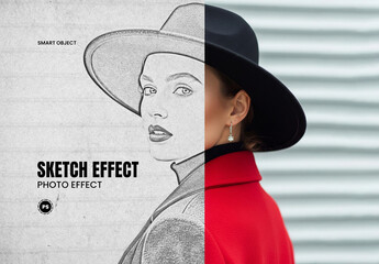 Pencil Sketch Portrait Photo Effect