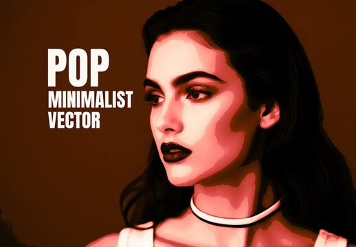 Minimalist Vector Pop Art Photo Effect