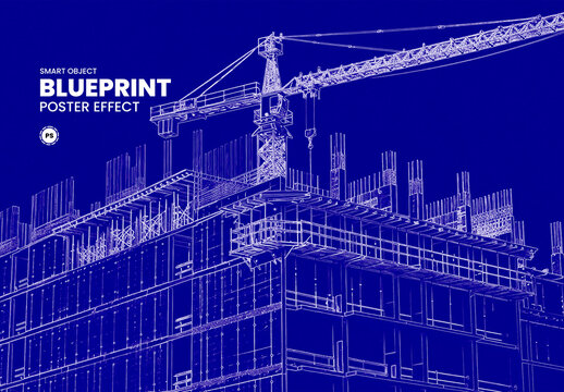 Blueprint Photo Effect Cover