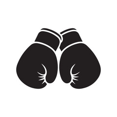 PriSimple Black Silhouette of Tied Boxing Glovesnt