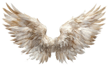 Obraz premium Plume expanse Feathery wings with soft texture and detail