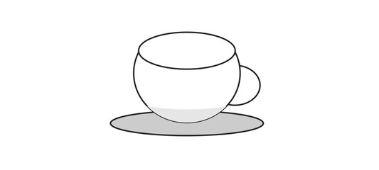 Tea Cup.Coffee cup illustration.