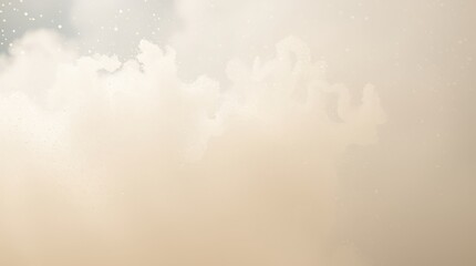 Cloudscape Serenity: Abstract view of a cloudy sky filled with fluffy white clouds, representing tranquility, peace and a sense of freedom. 