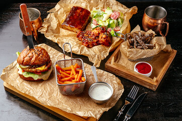 restaurant food. restaurant menu. photos for the menu