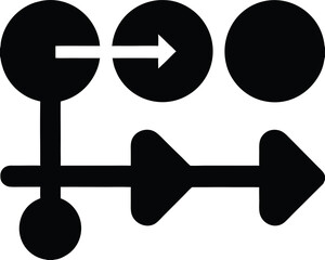 black and white arrows