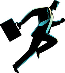 business man running