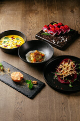 restaurant food. restaurant menu. photos for the menu