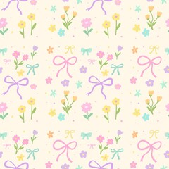 flower pastel color pattern