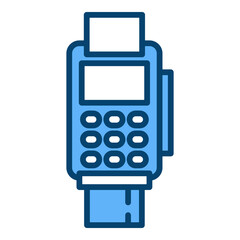 Payment Terminal Single Icon Vector Collection 