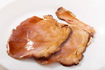 （国産　豚もも肉）焼豚　スライス