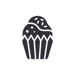 Delicious Cupcake Icon Dessert Treat Confection Pastry
