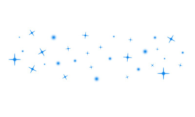 Magical blue Stardust and Shiny Spark Effect png. Bright blue Glow, Glittering Light Flare, Abstract Holiday Confetti, red Fantasy Dust, Festive Flash, Christmas transparent Design cutout