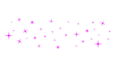 Magical pink Stardust and Shiny Spark Effect png. Bright pink Glow, Glittering Light Flare, Abstract Holiday Confetti, red Fantasy Dust, Festive Flash, Christmas transparent Design cutout