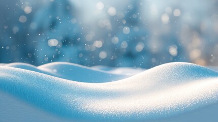 Winter Wonderland Snowy Landscape Background for Seasonal Design