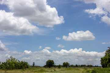 Beautiful blue sky cloud background view.