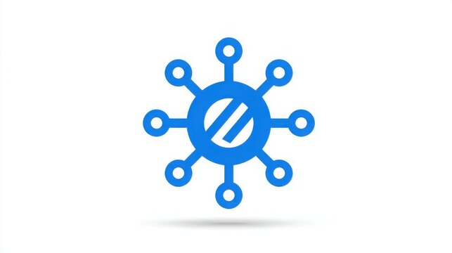 Unique snowflake icon representing the concept of ai-driven offers in a circuit design for innovative marketing strategies