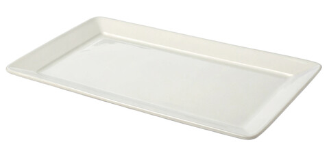 Platter rectangular on white background