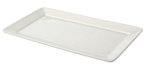 Platter rectangular on white background