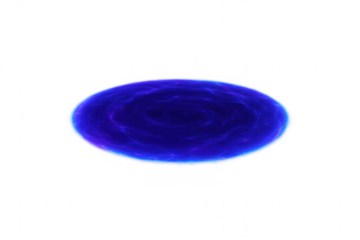 Blue glowing energy portal vortex on transparent background