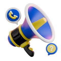 Information Announcement 3D Icon