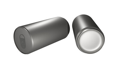 tin can on white background