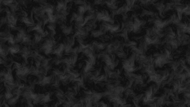 Abstract Smoke Effect Loopable Motion Background Dynamic Dark Vapor Waving Smooth Flowing Fog Particles Floating Dense Black Cloudy Pattern Visual Element
