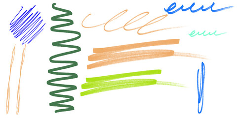 Whimsical strokes of imagination dancing freely across the dark canvas an abstract burst of on transparent background