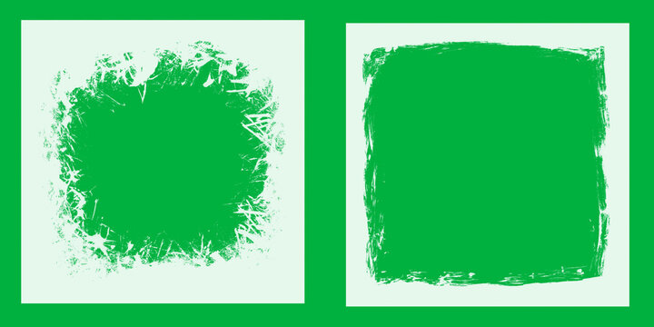 Inviting green blank canvases beckon creatives offering a fresh start for designing posters or framing digital art with