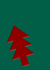 クリスマスツリーred