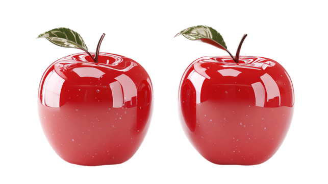  red apple isolated on transparent or white background png