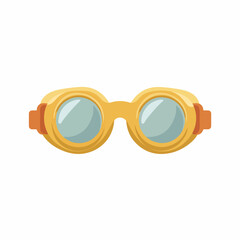 Classic Swimming Goggles Vector Icon