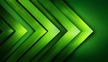 Green Abstract Background With Arrows Layers Element Shapes